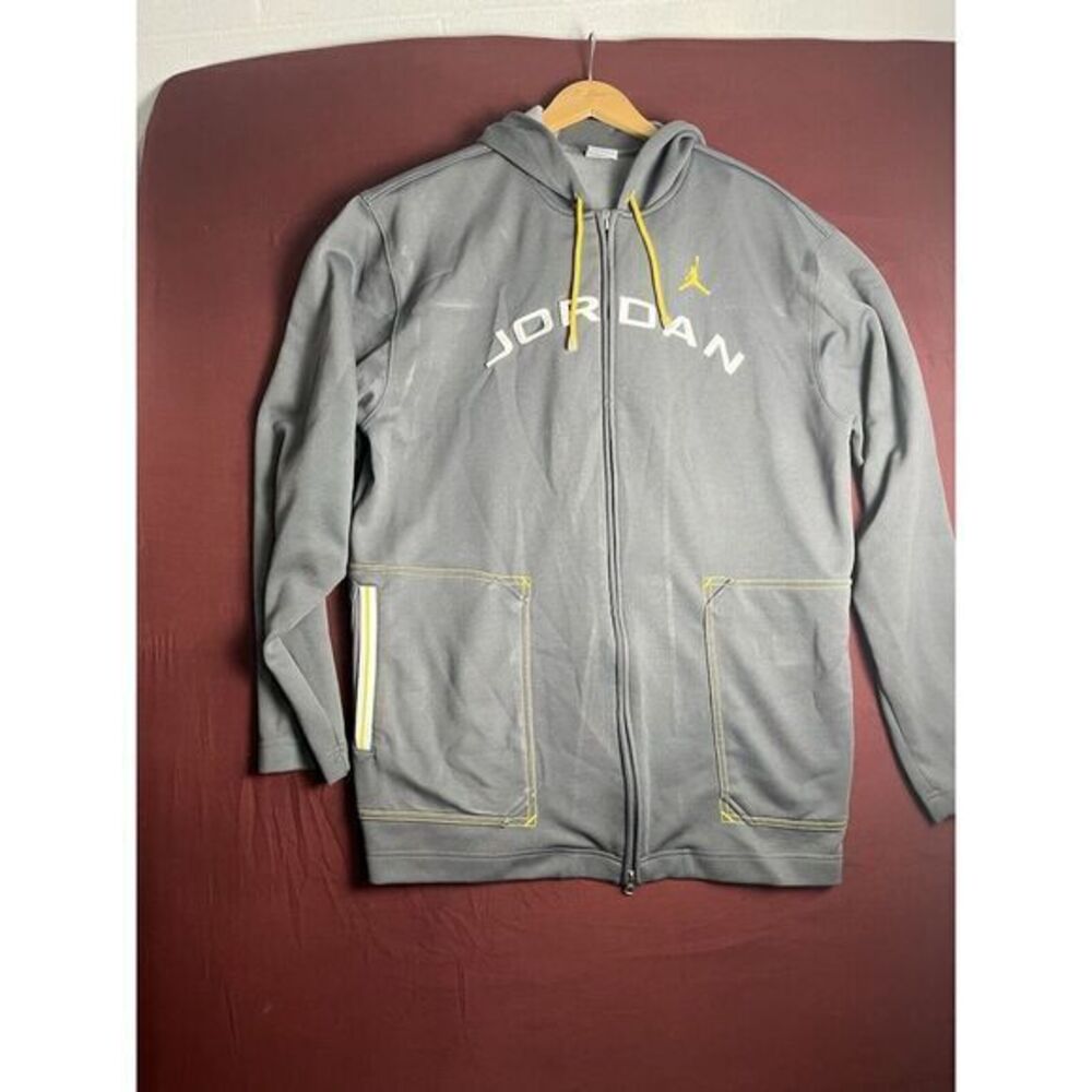 Michael Jordan Game Time, Gray And Yellow Hoodie (L)‎